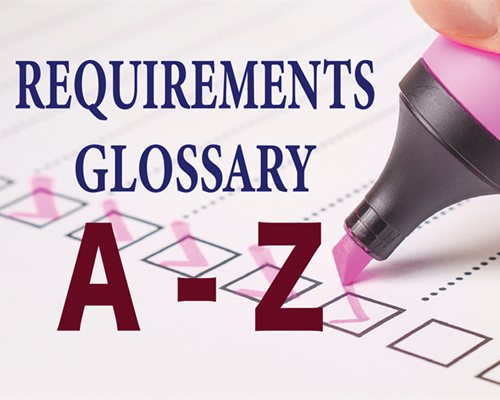 Requirements Glossary from A to Z