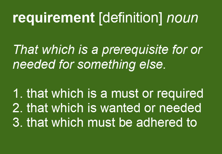 Requirement Definition